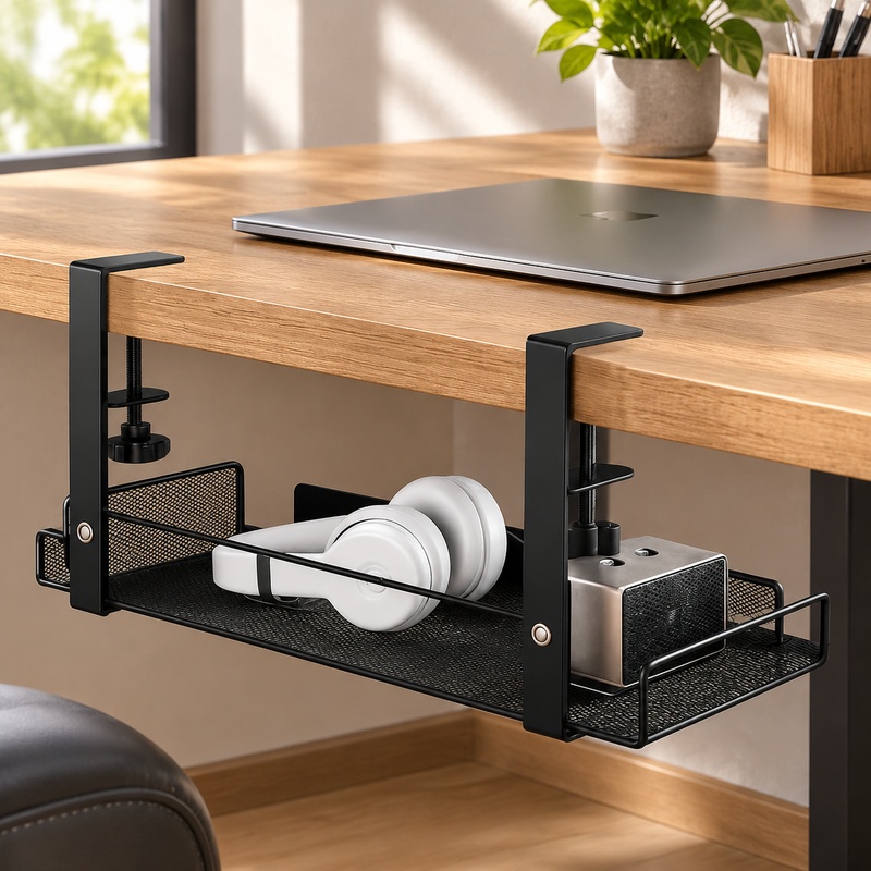 Cable Tray Under Desk - Bandeja de Aço para Gestão de