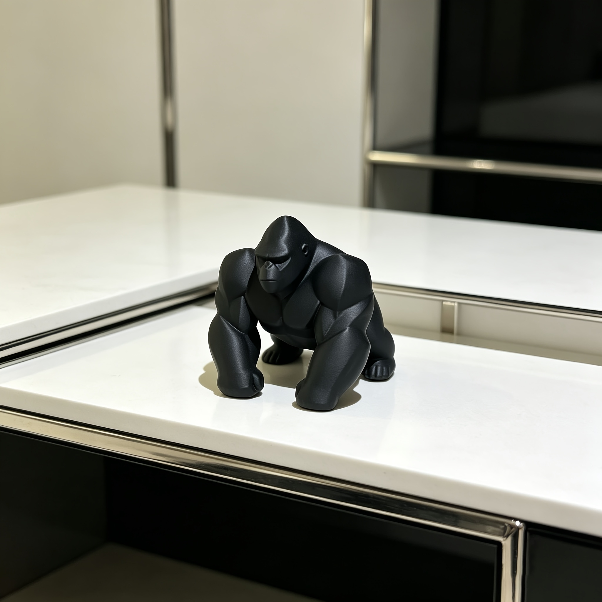 Office Furniture Suppliers - Estátua de Gorila Geométrica em Impressão
