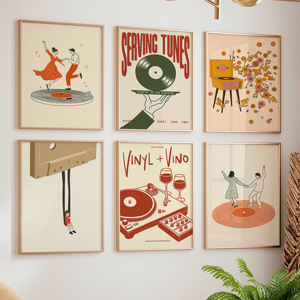 1 unidade Pôster de Música Vin - Office Furniture Layout avaliação e preço