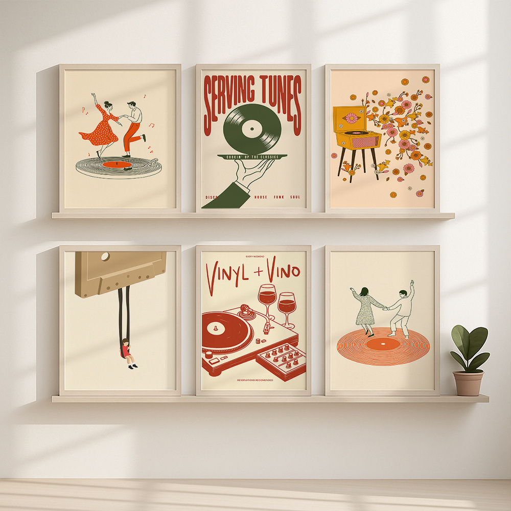 1 unidade Pôster de Música Vin - Office Furniture Layout avaliação e preço