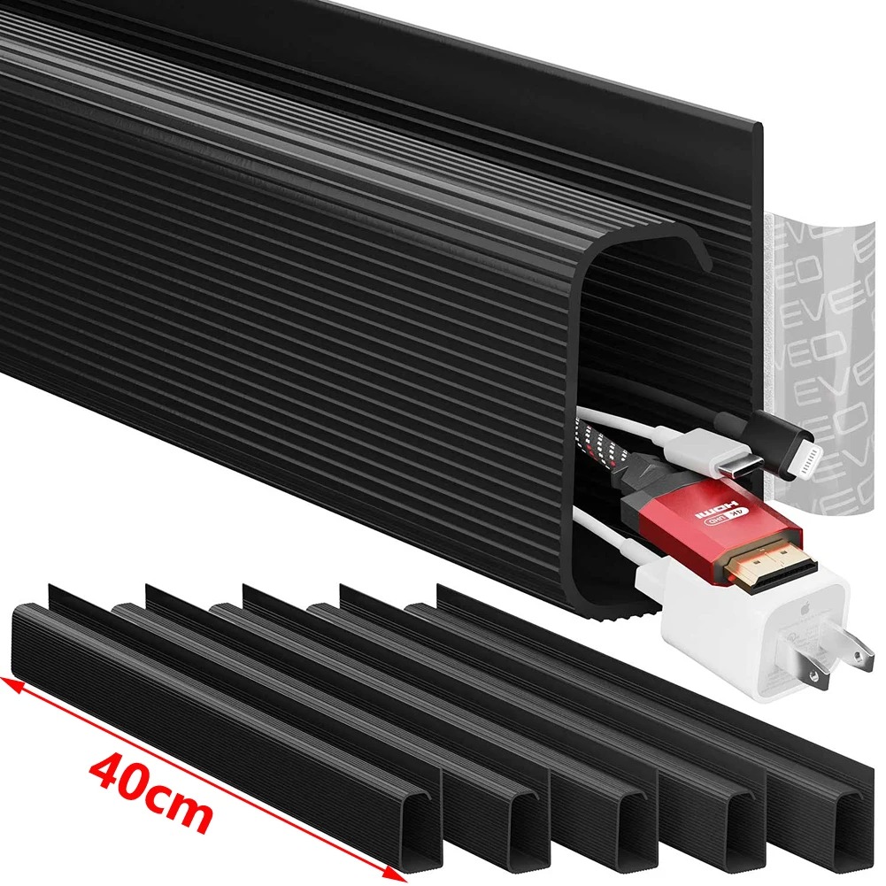 2 Peças de 40cm/15,75 polegada - Cable Tray Under Desk avaliação e preço