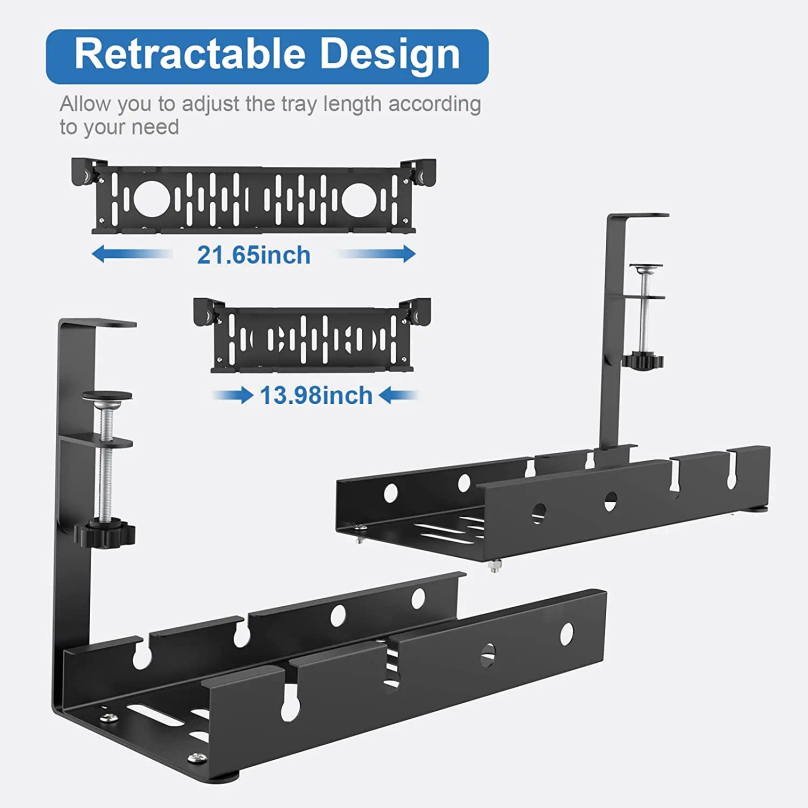 Suporte de Cabos Metálico Exte - Cable Tray Under Desk avaliação e preço